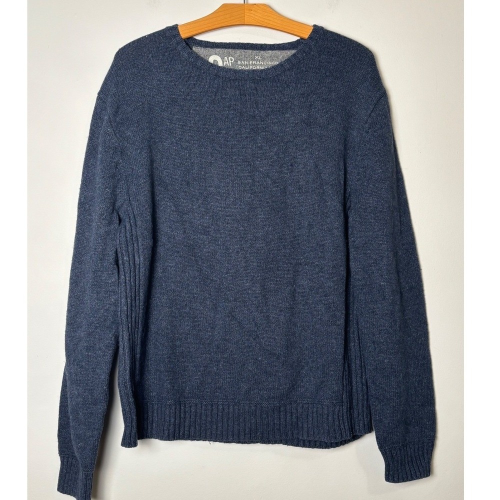 GAP Mens VTG Y2K Crewneck Fisherman Sweater XL Cotton Wool Blend Rustic Earthy